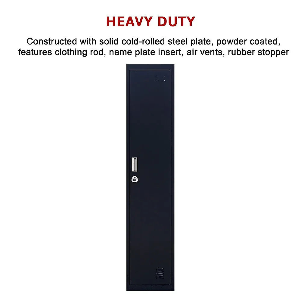 One-Door Office Gym Shed Clothing Locker Cabinet - Mekamart Australia