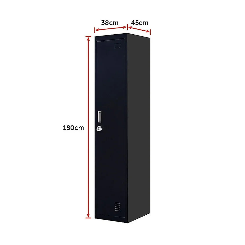One-Door Office Gym Shed Clothing Locker Cabinet - Mekamart Australia
