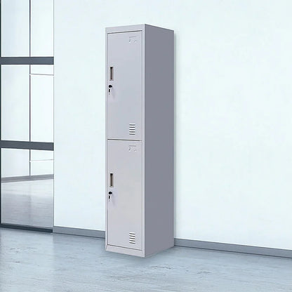 2-Door Vertical Locker for Office Gym Shed School Home Storage - Mekamart Australia