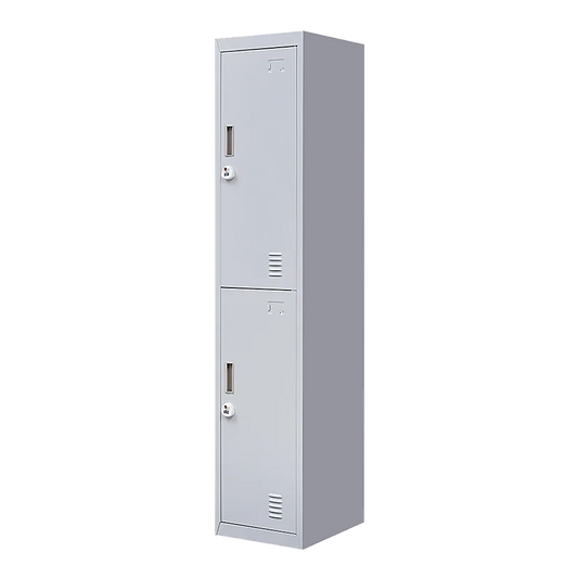 2-Door Vertical Locker for Office Gym Shed School Home Storage - Mekamart Australia
