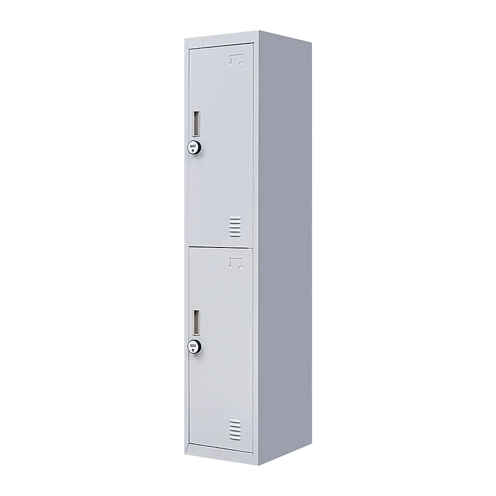 2-Door Vertical Locker for Office Gym Shed School Home Storage - Mekamart Australia