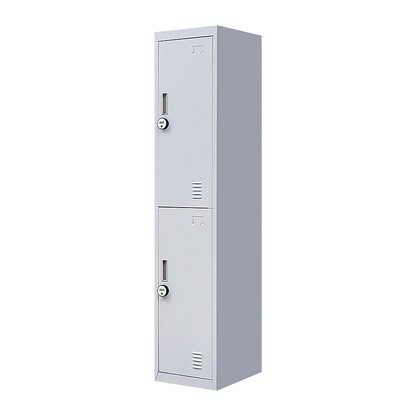 2-Door Vertical Locker for Office Gym Shed School Home Storage - Mekamart Australia