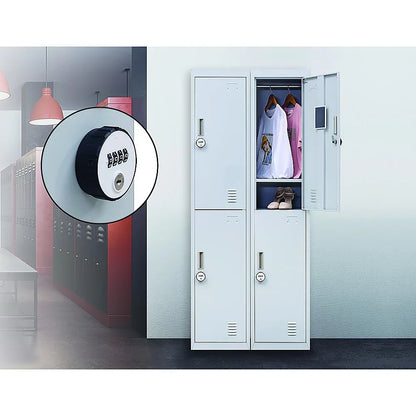 2-Door Vertical Locker for Office Gym Shed School Home Storage - Mekamart Australia