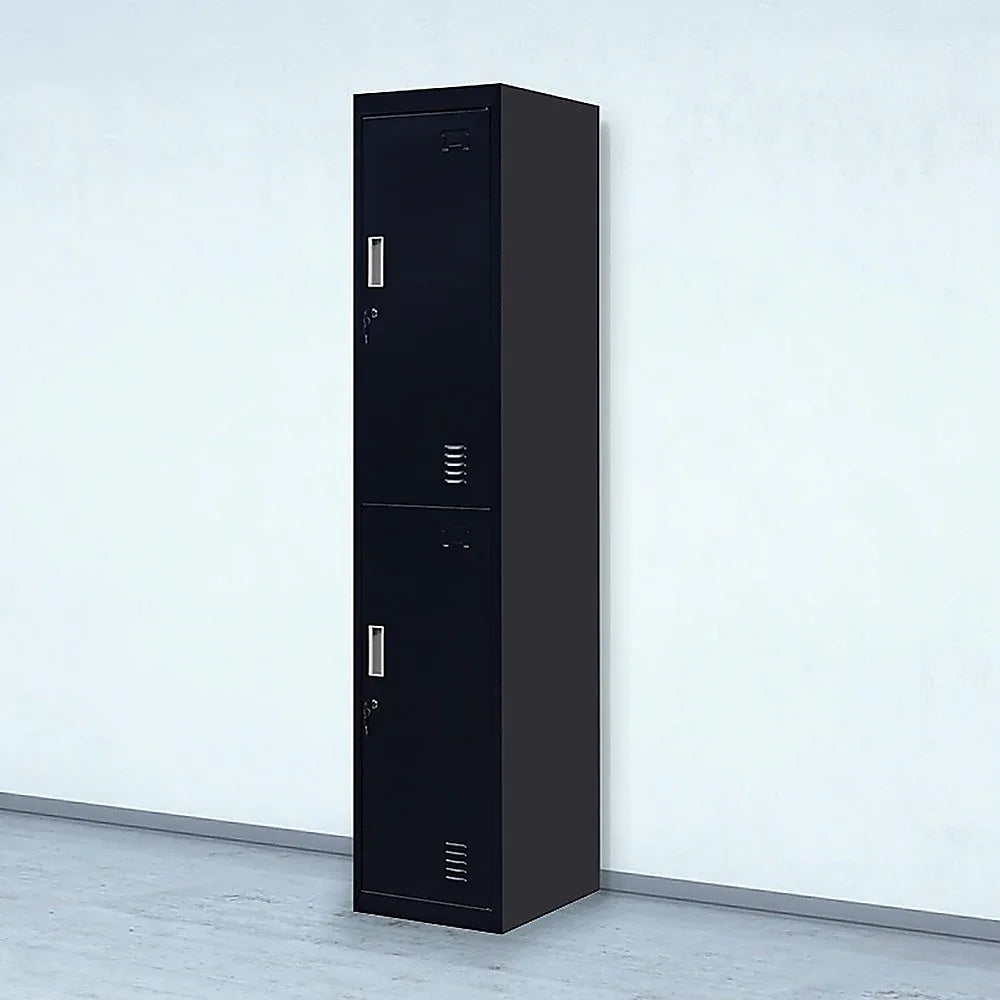 2-Door Vertical Locker for Office Gym Shed School Home Storage - Mekamart Australia