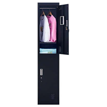 2-Door Vertical Locker for Office Gym Shed School Home Storage - Mekamart Australia