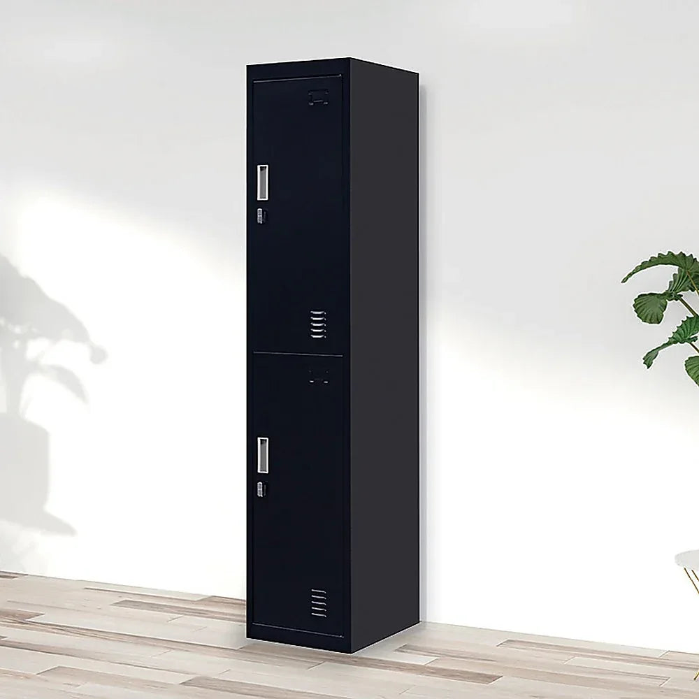 2-Door Vertical Locker for Office Gym Shed School Home Storage - Mekamart Australia