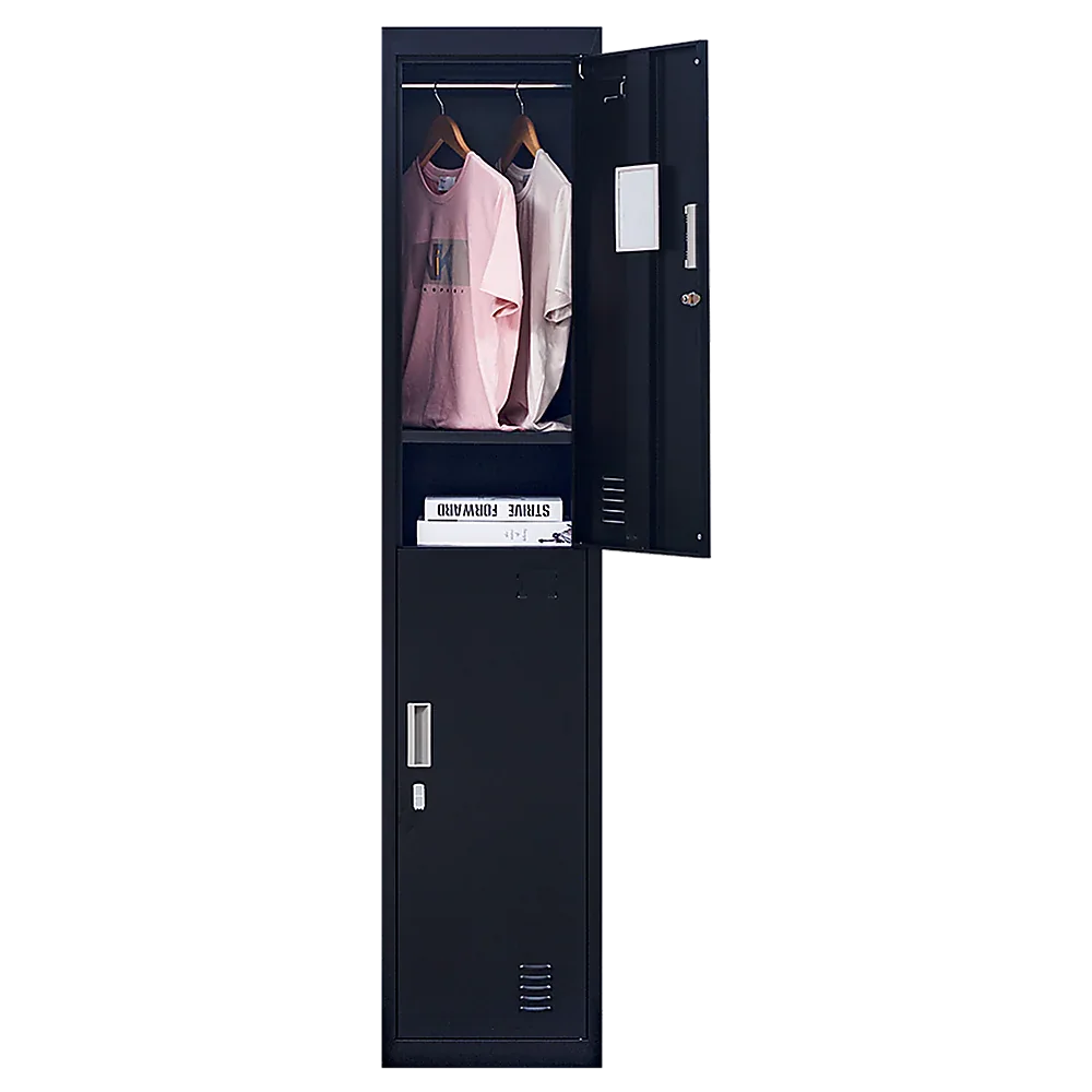 2-Door Vertical Locker for Office Gym Shed School Home Storage - Mekamart Australia