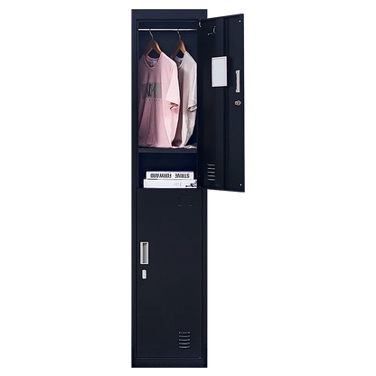 2-Door Vertical Locker for Office Gym Shed School Home Storage - Mekamart Australia