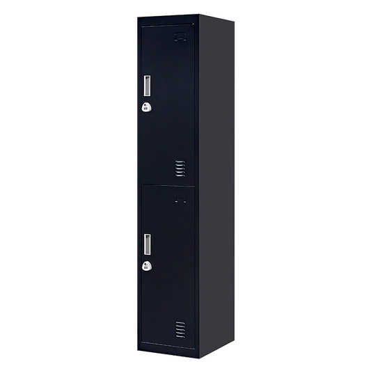 2-Door Vertical Locker for Office Gym Shed School Home Storage - Mekamart Australia