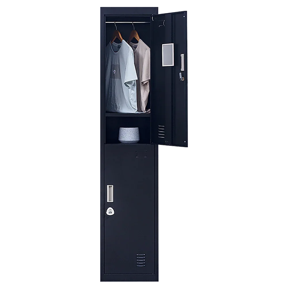 2-Door Vertical Locker for Office Gym Shed School Home Storage - Mekamart Australia