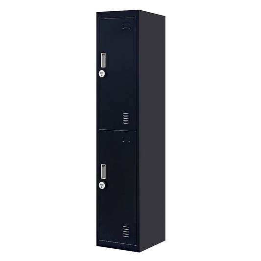 2-Door Vertical Locker for Office Gym Shed School Home Storage - Mekamart Australia