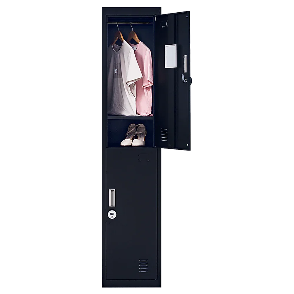 2-Door Vertical Locker for Office Gym Shed School Home Storage - Mekamart Australia