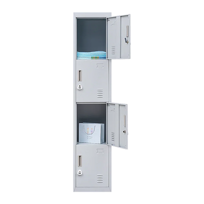 4-Door Vertical Locker for Office Gym Shed School Home Storage - Mekamart Australia