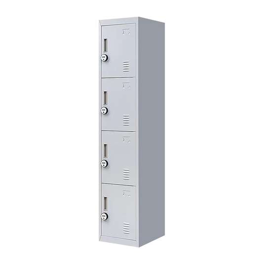 4-Door Vertical Locker for Office Gym Shed School Home Storage - Mekamart Australia