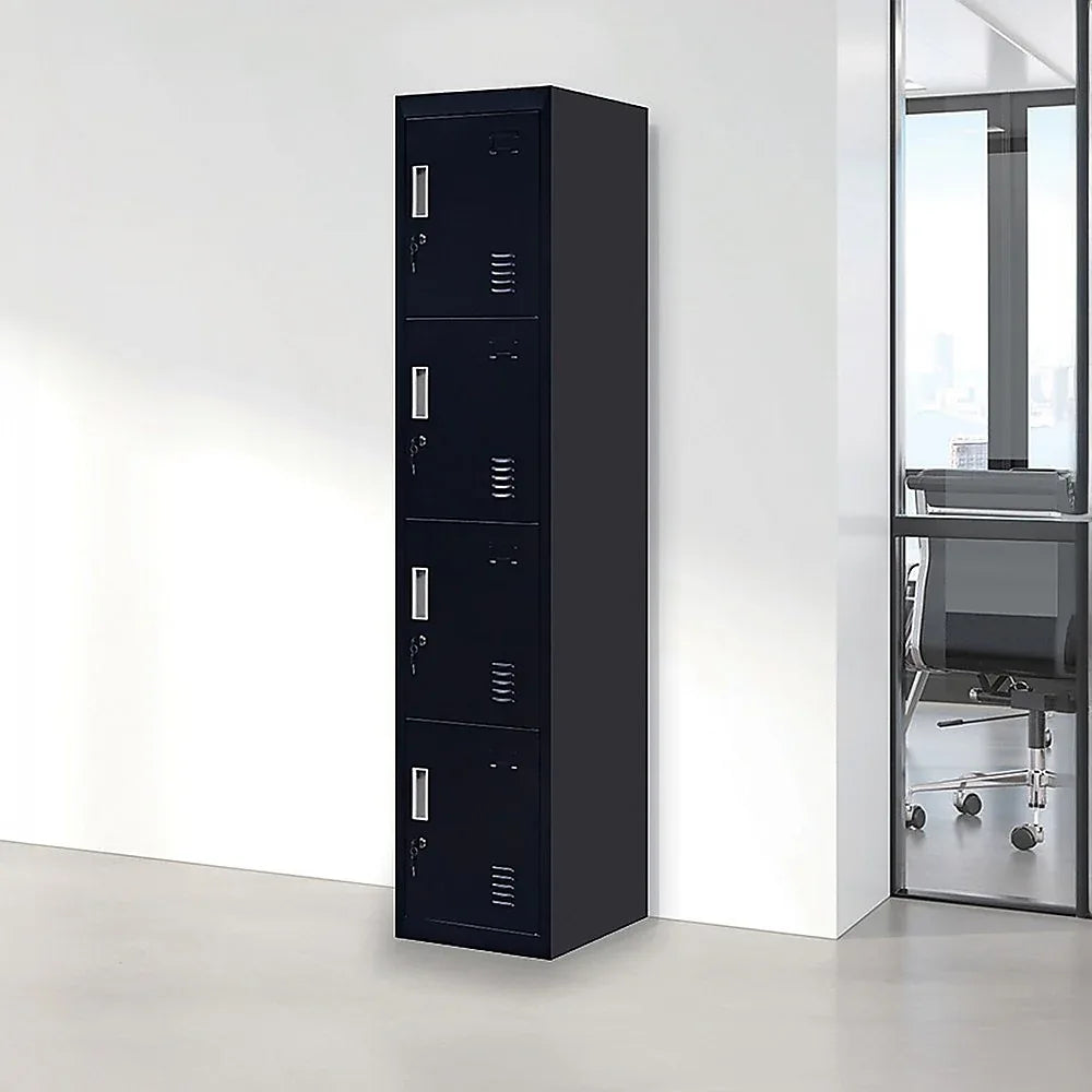 4-Door Vertical Locker for Office Gym Shed School Home Storage - Mekamart Australia