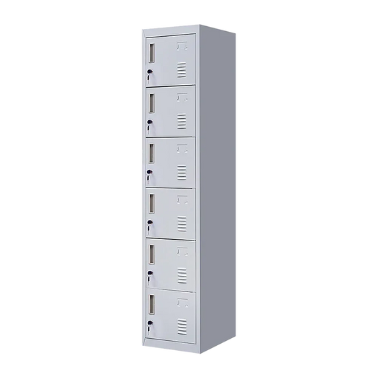 6-Door Locker for Office Gym Shed School Home Storage - Mekamart Australia
