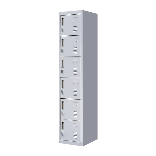 6-Door Locker for Office Gym Shed School Home Storage - Mekamart Australia
