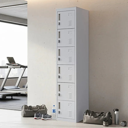 6-Door Locker for Office Gym Shed School Home Storage - Mekamart Australia