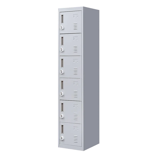 6-Door Locker for Office Gym Shed School Home Storage - Mekamart Australia