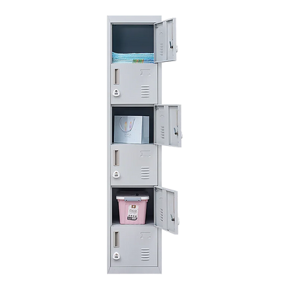 6-Door Locker for Office Gym Shed School Home Storage - Mekamart Australia
