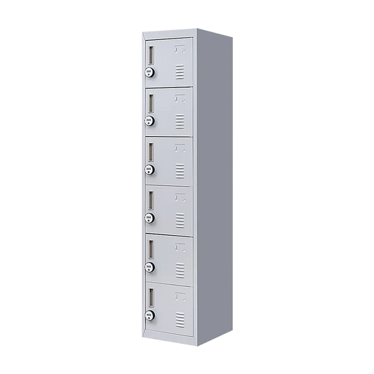 6-Door Locker for Office Gym Shed School Home Storage - Mekamart Australia