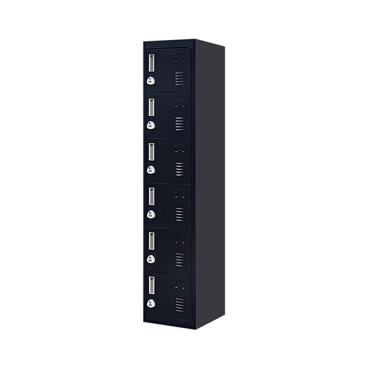 6-Door Locker for Office Gym Shed School Home Storage - Mekamart Australia