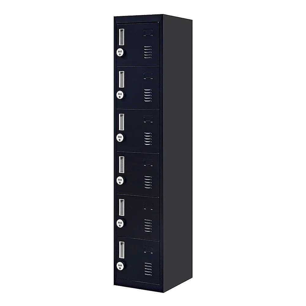 6-Door Locker for Office Gym Shed School Home Storage - Mekamart Australia