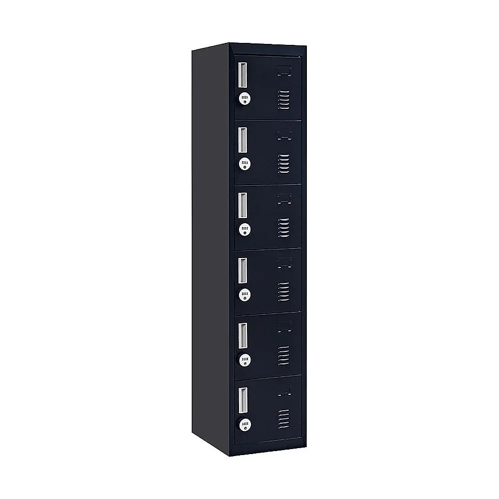 6-Door Locker for Office Gym Shed School Home Storage - Mekamart Australia
