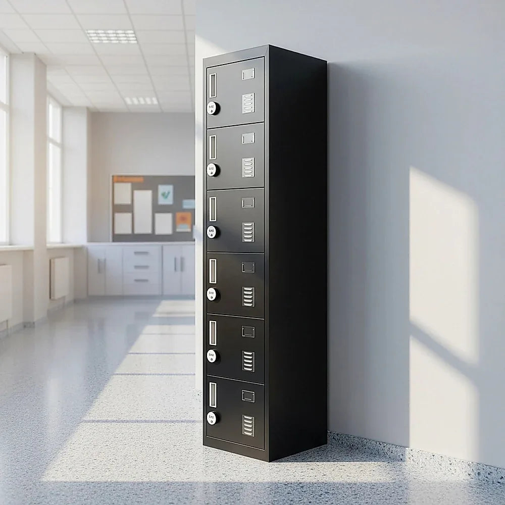 6-Door Locker for Office Gym Shed School Home Storage - Mekamart Australia