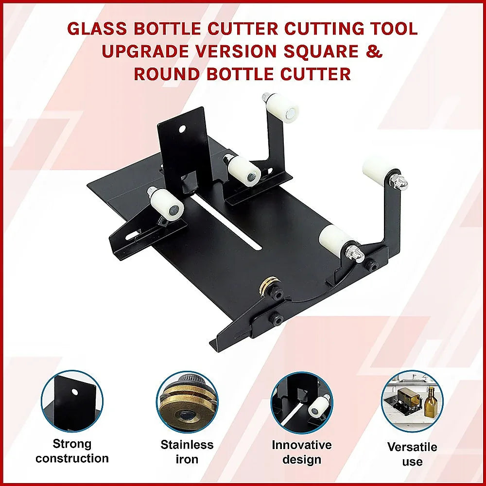Glass Bottle Cutter Cutting Tool Upgrade Version Square & Round Bottle Cutter - Mekamart Australia