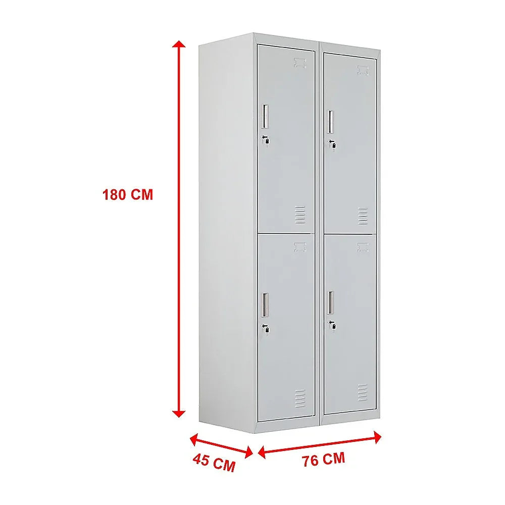 Four-Door Office Gym Shed Storage Locker - Mekamart Australia