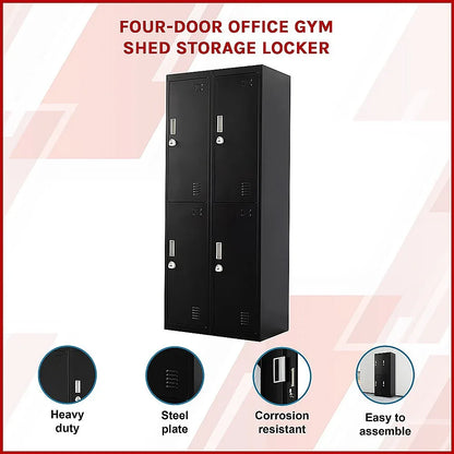 Four-Door Office Gym Shed Storage Locker - Mekamart Australia