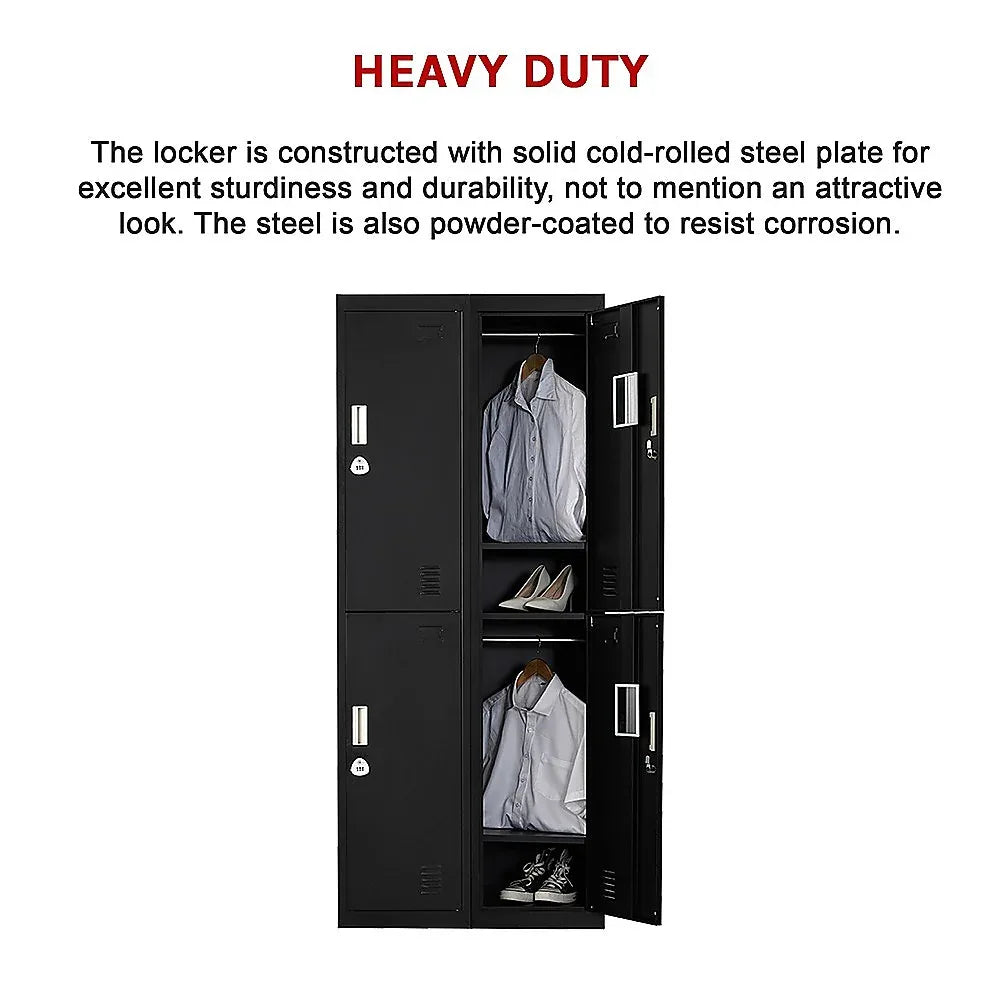 Four-Door Office Gym Shed Storage Locker - Mekamart Australia
