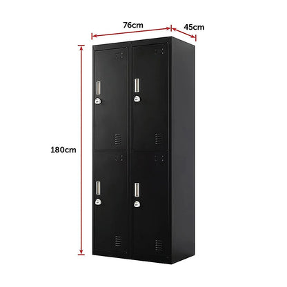 Four-Door Office Gym Shed Storage Locker - Mekamart Australia