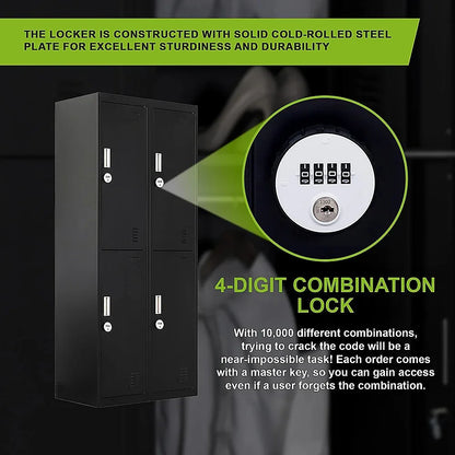 Four-Door Office Gym Shed Storage Locker - Mekamart Australia