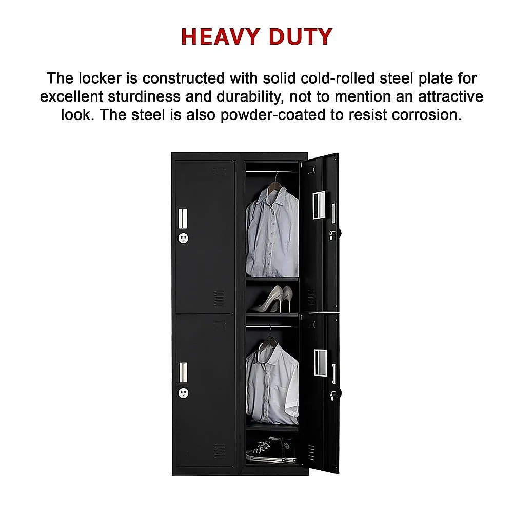 Four-Door Office Gym Shed Storage Locker - Mekamart Australia