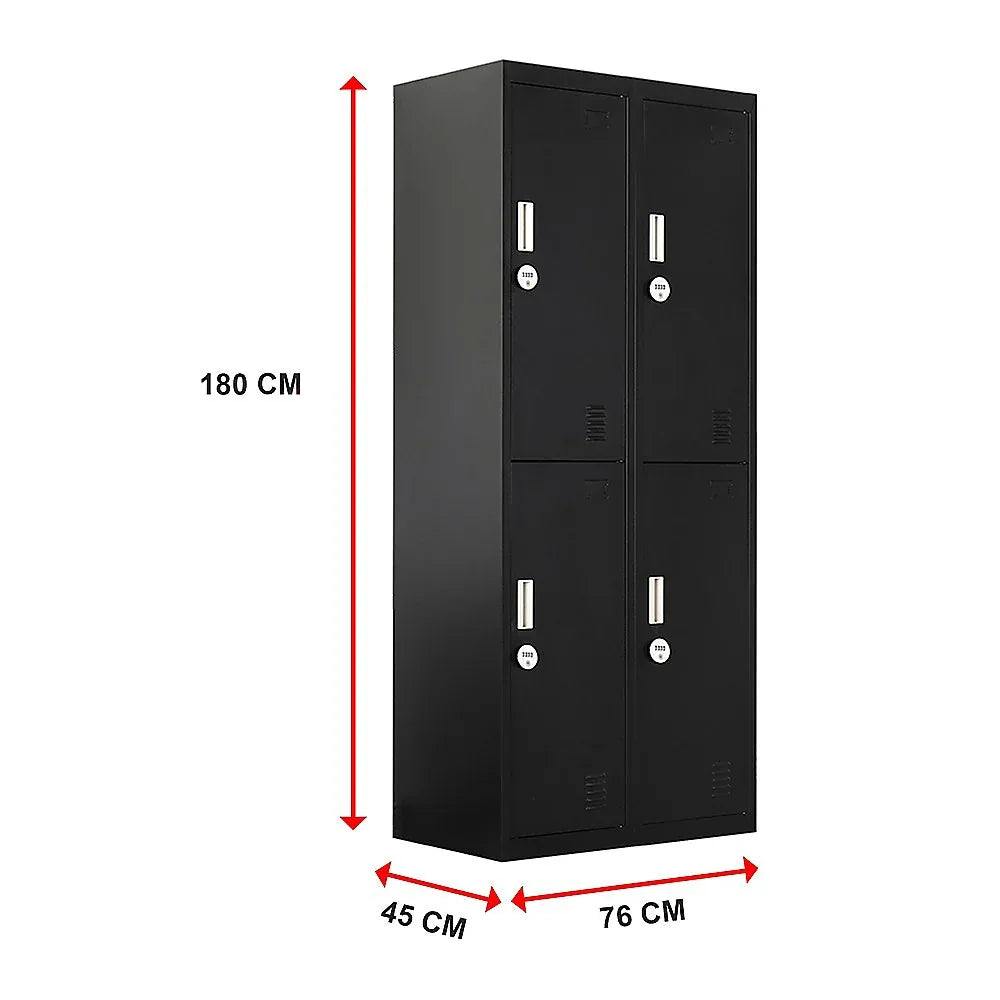 Four-Door Office Gym Shed Storage Locker - Mekamart Australia