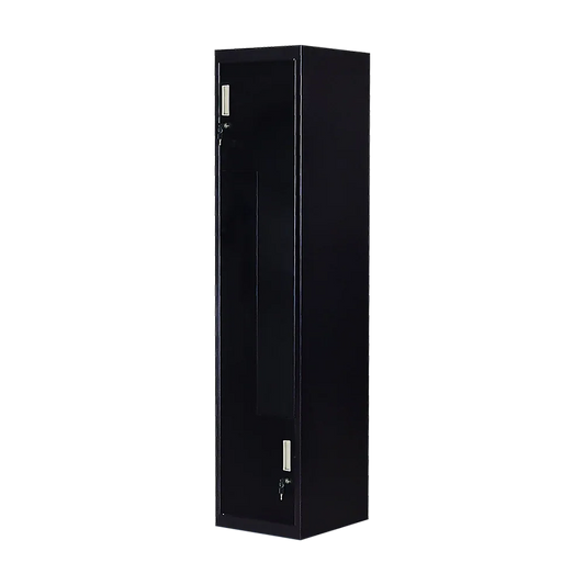 Black Two-Door L-shaped Office Gym Shed Storage Lockers - Mekamart Australia