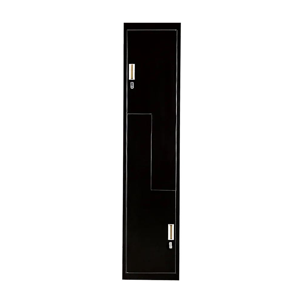 Black Two-Door L-shaped Office Gym Shed Storage Lockers - Mekamart Australia