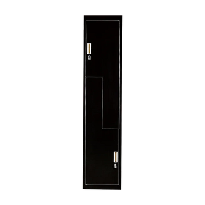 Black Two-Door L-shaped Office Gym Shed Storage Lockers - Mekamart Australia