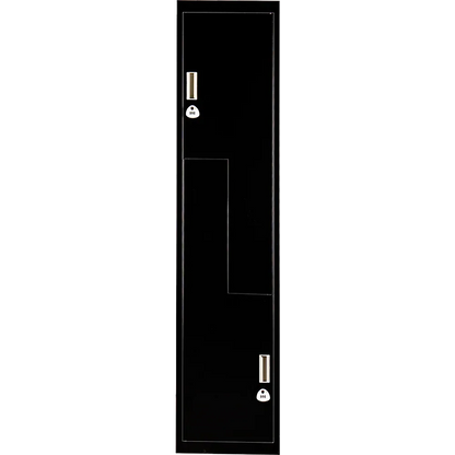 Black Two-Door L-shaped Office Gym Shed Storage Lockers - Mekamart Australia