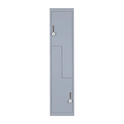 Grey Two-Door L-shaped Office Gym Shed Storage Lockers - Mekamart Australia