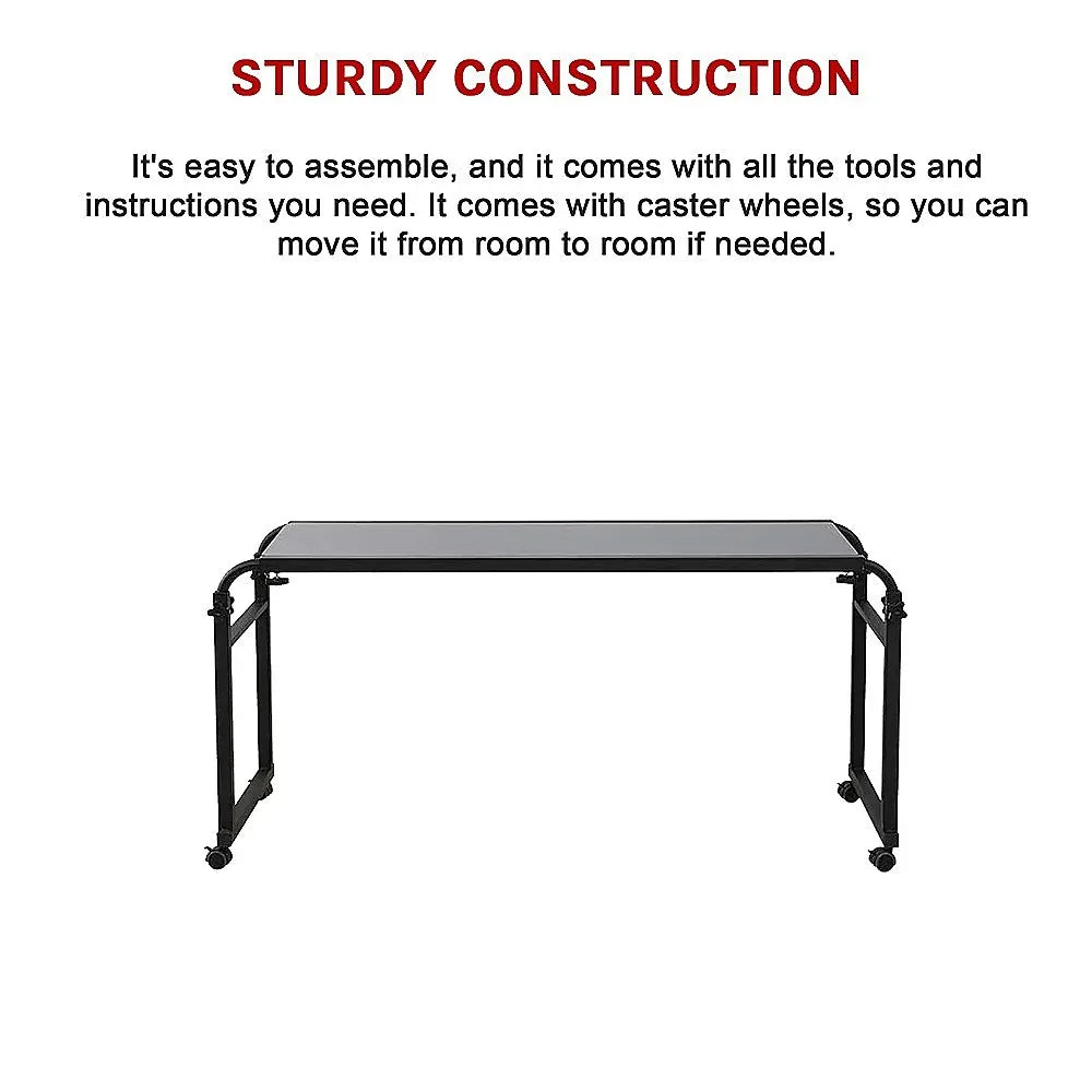 Overbed Table Work Laptop Desk with Wheels - Mekamart Australia