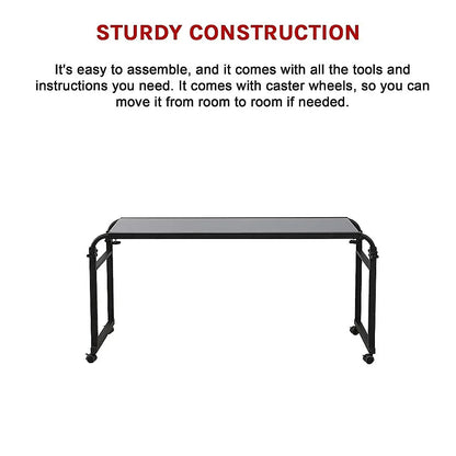 Overbed Table Work Laptop Desk with Wheels - Mekamart Australia