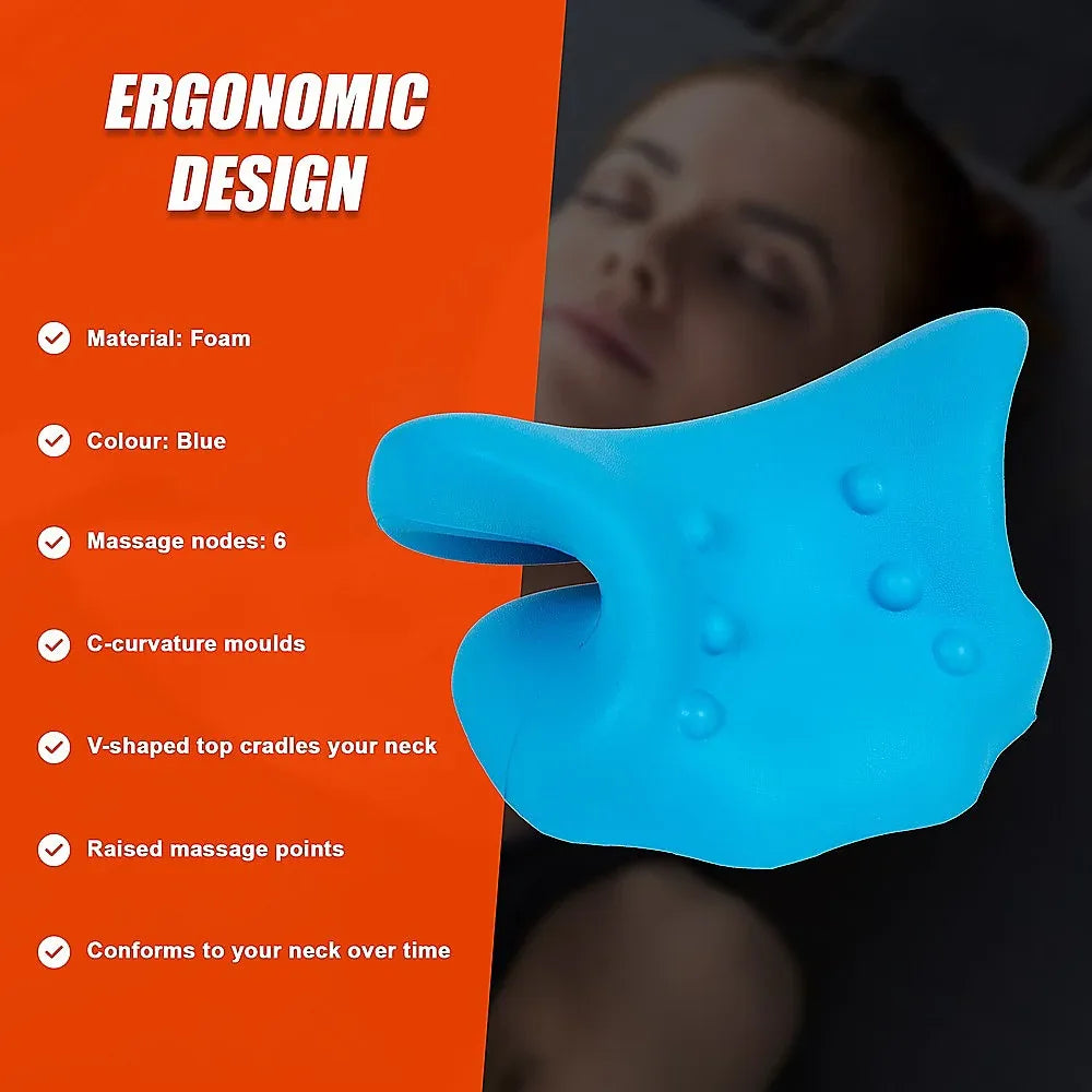 Neck Traction Pillow Rest Cloud Support Neck Stretcher - Mekamart Australia