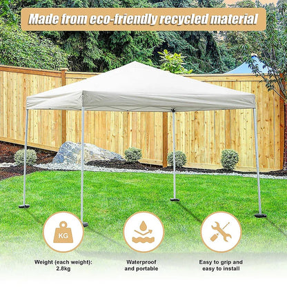 4pcs Outdoor Canopy Tent Leg Weights Anchor Stand Heavy Duty Gazebo Discs Base - Mekamart Australia