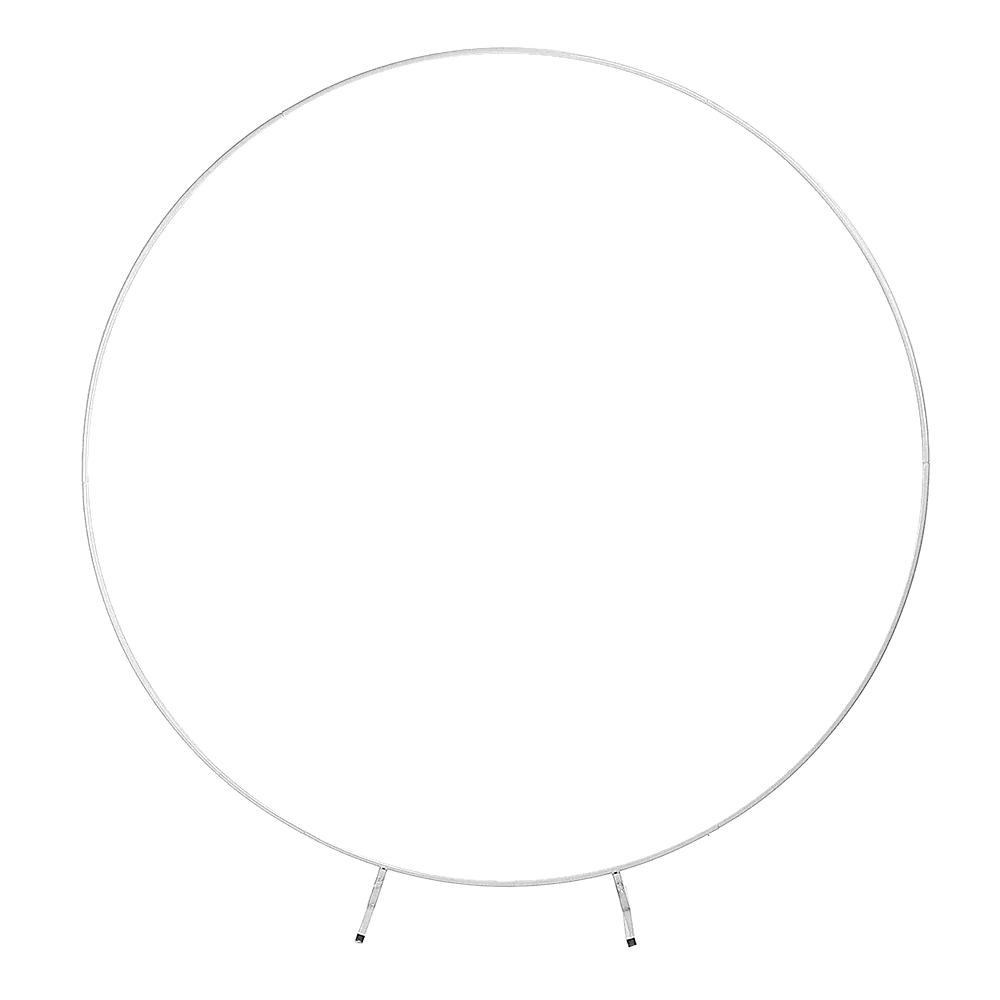 2M Wedding Hoop Round Circle Arch Backdrop Flower Display Stand Frame Background - Mekamart Australia