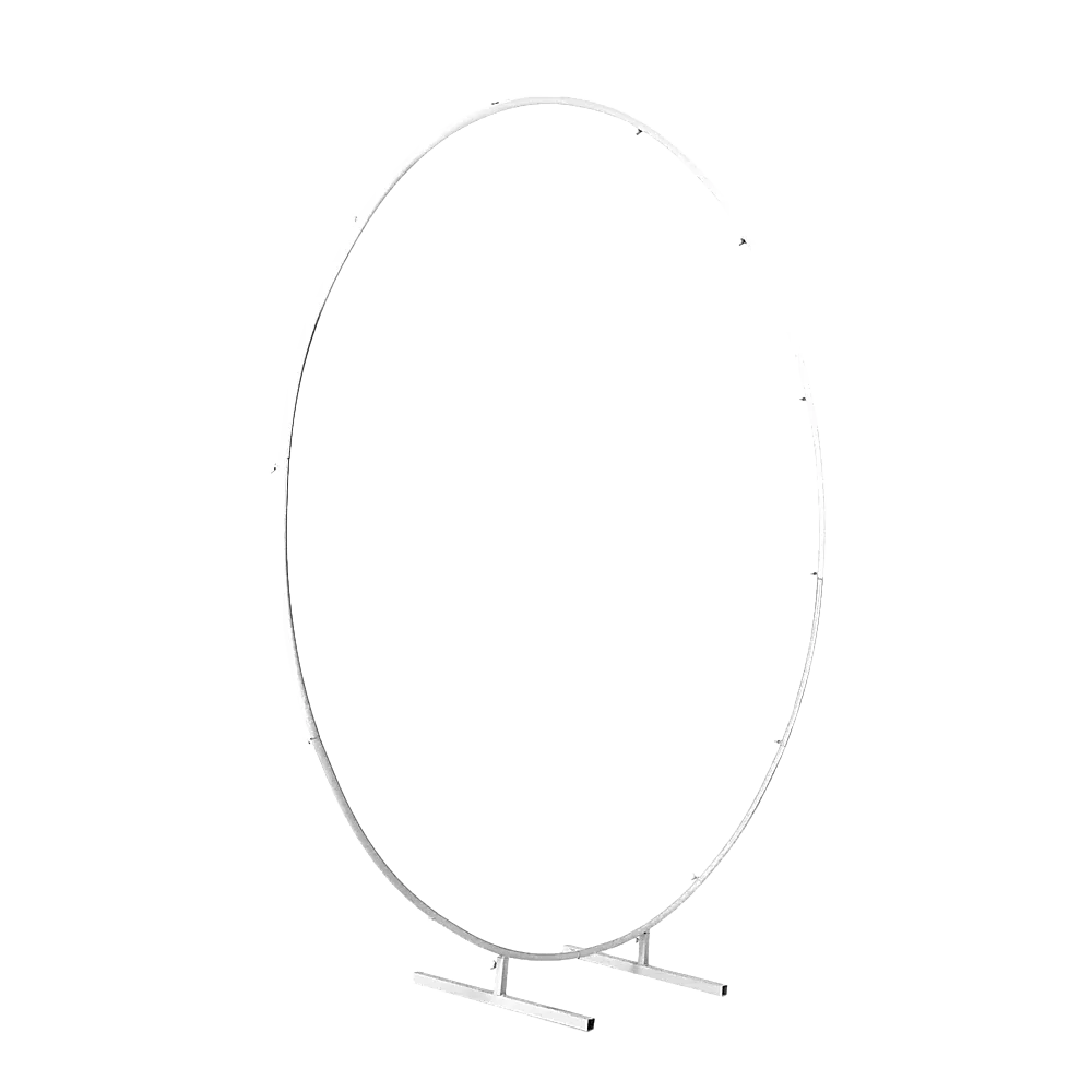2M Wedding Hoop Round Circle Arch Backdrop Flower Display Stand Frame Background - Mekamart Australia