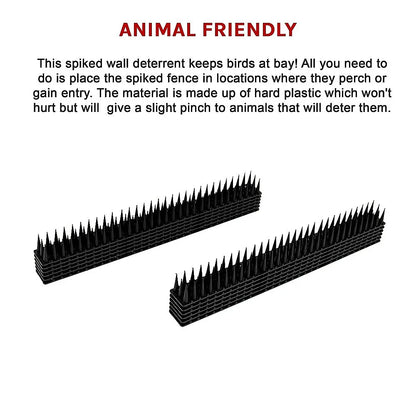 12pc Bird Spikes Human Cat Possum Mouse Pest Control Spiked Fence Wall Deterrent - Mekamart Australia