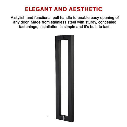 Entrance Door Pull Handle Matte Black 1500mm